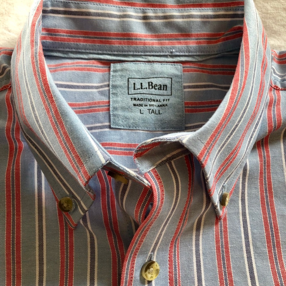 LL Bean Traditional Fit Button Up Shirt